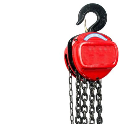 China Lifting Chain Block 1 Ton Chain Hoist Manual Hand Chain Block Industrial-Grade Steel Construction Hoist Lift with 2 Hooks for sale