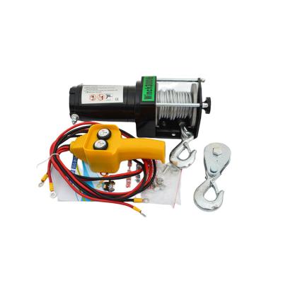 China Hotels Best Selling Heavy Duty Cable Pulling Machine 12v 220v Mini Portable Electric Winch for sale