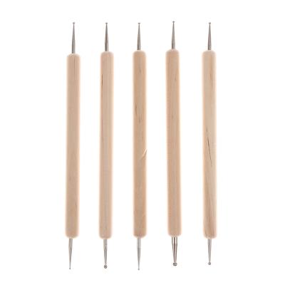 China Nail Art Pen Beauty Makeup Products Painted Nail Polish Pen Clay Dotting Tool for sale