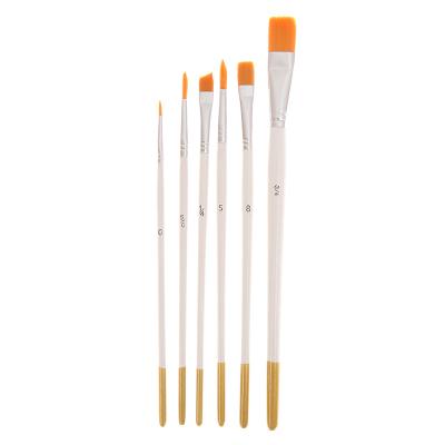 China Painting Blanks Soft Nylon Hair Paint Brush Set Artist Paint Brushes Set with Wooden Handle Acrylic Set Brush for sale