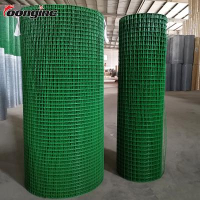 China Wholesale Corrosion Resistance Customized Green PVC Coated 1X2Inch Welded Mesh Wire Mesh Roll for sale