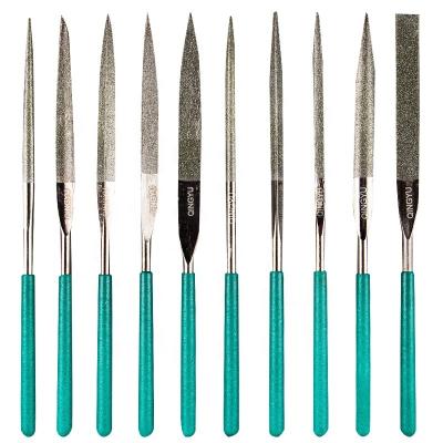 China 3*140 10pcs Metal Grinding Needles File For Jewelers Diamond Wood Carving Craft Sewing Hand Files Glass Stone Tools for sale