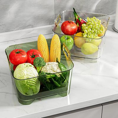 China Multi-Function Viable Storage Food Safe Material Kitchen Food Drain Basket Vegetable Basket Cleaning Organizar Basket for sale