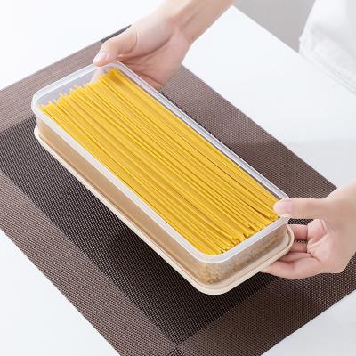 China Practical Wholesale Noodle Plastic Transparent Storage Box Freshness Preservation Household Kitchen for sale