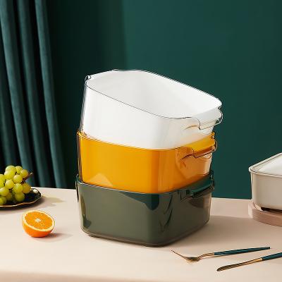 China Multifunctional Adjustable Foldable Fruit And Vegetable Wash Sink Home Freshness Preservation Kitchen Sieve Plastic Drain Basket for sale