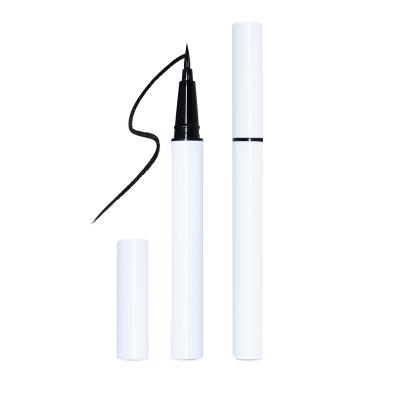 China Hot Selling Private Label Custom Black Waterproof And Quick Drying Liquid Eyeliner Waterproof With Plated Grip For Eye Makeup for sale