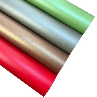 China Wholesale Custom New Product Iridescent Pearl Paper Anticurl With Pure Color for sale