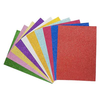 China A4 Size 300Gsm Lashbox Side Anticurl Cheap Card Double Side Hard Paper Glitter Color for sale