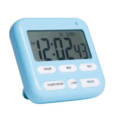 China Fancy Small Fancy Desk Clock Minimalist Colorful Modern Kids Desk Mobile Digital Clock With Magnet Alarm Clock for sale