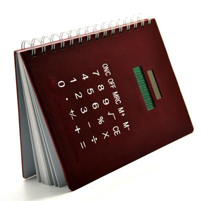 China Limit Notebook Wholesale PU Leather Electronic A5 Notebook With Calculator 8 Digits Display for sale