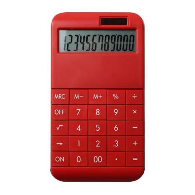 China Dual Power Calculator Colorful Handheld Promotional Digits 12 Like Dual Power Large Screen Desktop Desktop Calculator for sale