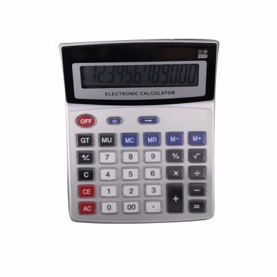 China Power Doubles Promotional Big Screen 12 Digits General Purpose Promotional Digital Calculator Desktop Financial Calculator For Office Business for sale