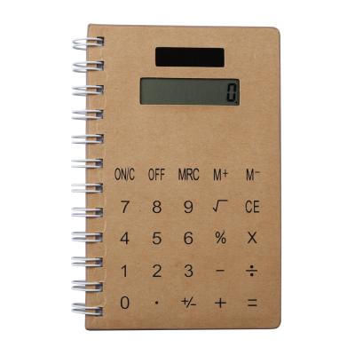 China PN-502PA 8 Digital Multifunctional Notebook Calculator With Spiral Notebook Notebook With Calculator for sale