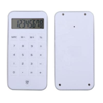 China Business General Purpose Promotional Gift Calculator Cashier Desktop Calculator For White Small Size 8 Digit Children for sale