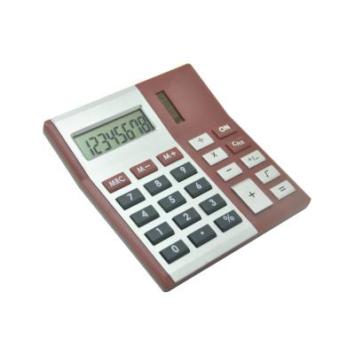 China Luxury Cashier Office Calculator 8 Digit Dual Power Essential Gift Office Calculator Plastic Cheap Luxury Way for sale