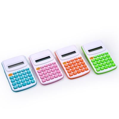 China Promotional Mini Fancy 8 General Purpose Cheap Electronic Handheld Super Digits Solar Power Calculator Big Display Calculator for sale