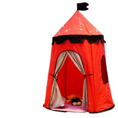 China Cute Castle Design Kids Room DIY Princess Folding Camping Tent Straight Tying Type for sale