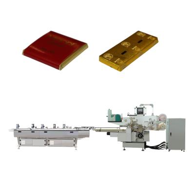 China Full Automatic End Fold Chocolate Wrapping Machine for Foil/Paper Packing Material for sale