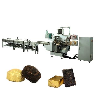 China Main Function Folding and Gluing Semi-Automatic Tea Block Paper Packing Machine for sale