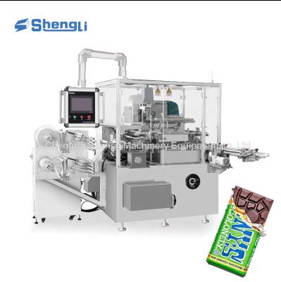 China 98% de calificación Máquina semiautomática para envolver tabletas de chocolate con celulosa plegable en venta