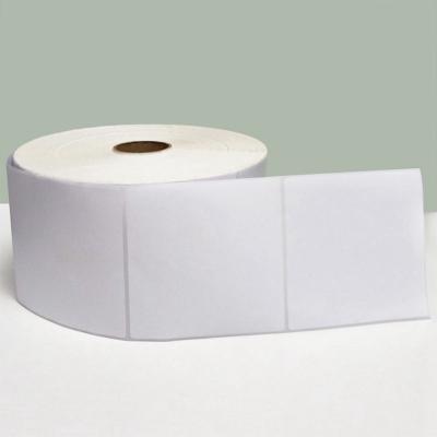 China 80*60 Label Roll Heat Sensitive Sticker Labels Waterproof Eco Super Sticky Thermal Self Adhesive Paper Barcode for sale