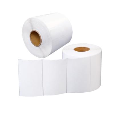 China 60*70mm Shipping Label Sticker Paper Thermal Printer Label Paper Heat Sensitive White Label Sticker for sale