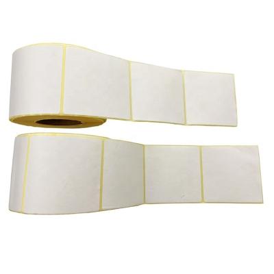 China Factory High and Heat Sensitive New Products Price Tag Roll Paper Stickers Direct Label Yellow Thermal Label Paper Roll for sale