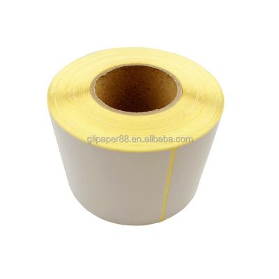 China Heat Sensitive Label Printer 50*70 Custom Thermal Label Roll Thermal Shipping Size Label for sale