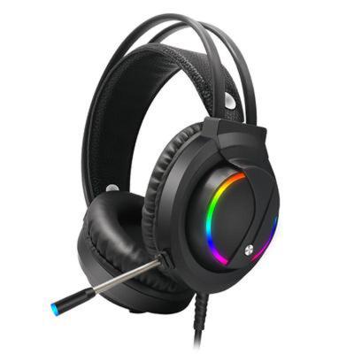 China Professional Headband RGB Light E-sport Gamer Headset Stereo Sound USB 7.1 Virtual Wired Gaming Earphone OEM for sale