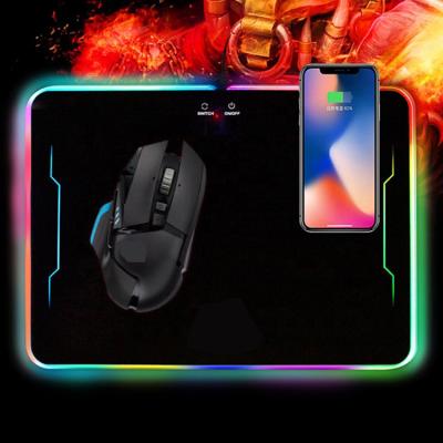 China Low Price HOT Computer Wired Gaming Mousepad Black PC RGB Light Gaming Mousepad With USB Wireless Data Support OEM for sale