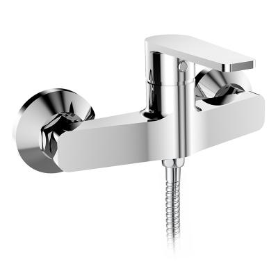 China (OB8095-4) BOOU Modern Newly Designed Modern Single Handle Deck Mounted Bathroom Tub Shower Faucet Mixer Chromed Brass Bath for sale