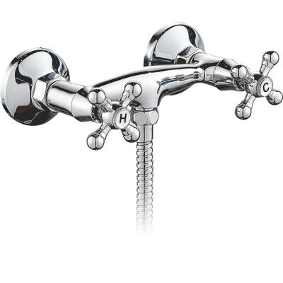 China Without Sliding Bar (OZ5309-16) Boou Zinc Cold-Hot Water Faucets Bath Faucet Wall Mounted Mixer Tap Double Handle Cheap For Bathroom Shower Mixer Tap for sale