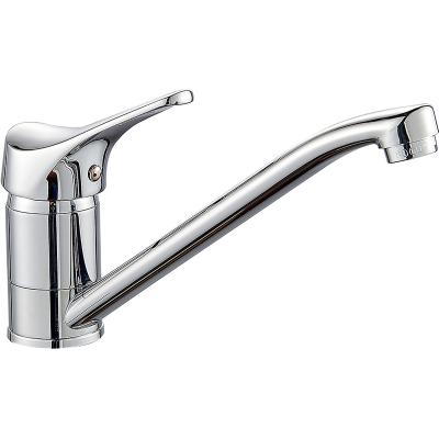 China (OB8245-7/7A) Boou Traditional Classic Brass Deck Mounted Single Handle Long Spout 360 Degree Rotation Kitchen Sink Mixer Tap for sale