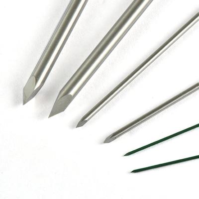 China Custom Stainless Steel Processing Back Cut Point Needles Single Bevel Point Lancet Needle Pipe Round for sale