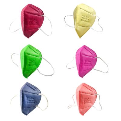 China FFP2 Non-medical filtering half face mask ffp2 face mask embossing respirator seal multicolor for sale