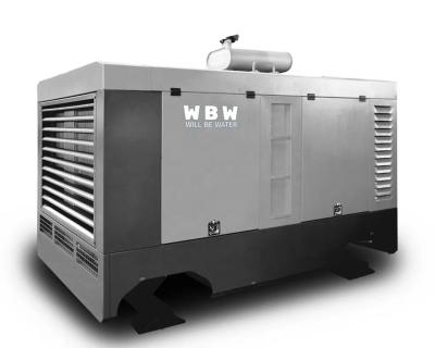 China Lubricated 1000cfm 25bar Screw Air Compressor Heavy Duty Skid Mounted Diesel Screw Air Compressor With Cummins Engine for sale