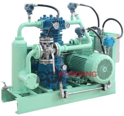 China Oil Free Vapor Recovery Ammonia Compressors Oil Free Liquid Piston Reciprocating Double Row Compressor for sale