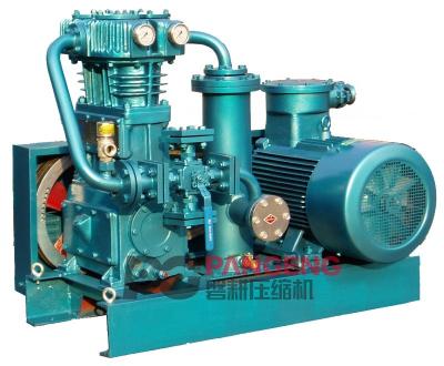 China ZW-0.8/16-24 Oil Free Vapor Recovery Ammonia Compressors Oil Free Liquid Piston Reciprocating Double Row Compressor for sale