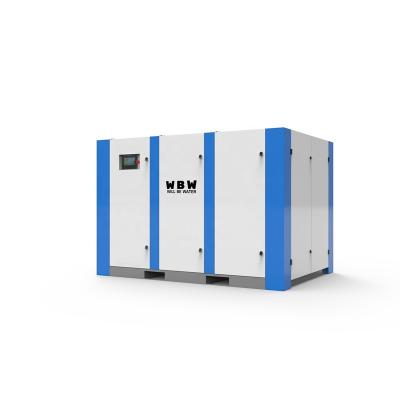 China High Quality OIL-LESS Air Compressor 90kw 110hp Industrial Screw Compressor Two Stage 8bar Screw Compressor for sale