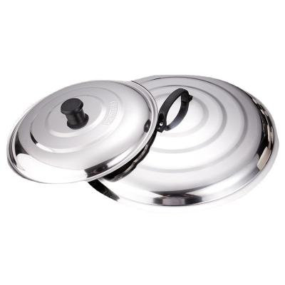 China Sustainable Multi-specification Frying Pan Cover 410 Stainless Steel Cooking Pot Lids for sale