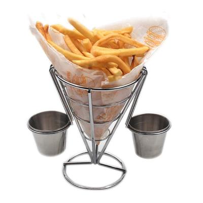 China Lanejoy Classic Black Metal Fry Rack Sustainable Diner Rack Holds French Fries for sale