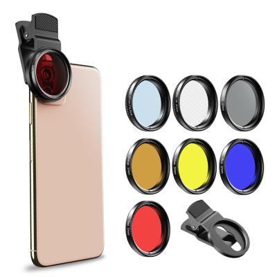 China Universal Full Color Smartphone Photography Clip 37mm Filter Lens Kit For Smartphone for sale