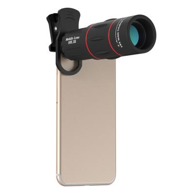 China Wholesale Optical Glass+Aluminum Alloy+ABS Apexel Mobile Phone Camera Lens Telescope Lens 18X External Zoom Telephoto Lens for sale