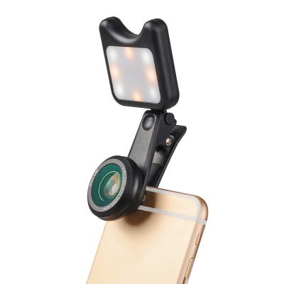 China Multi-coated android lens clip camera attachment extra mobile wide angle selfie light ring glass+Aluminum alloy phone pro camera Android lens clip for sale