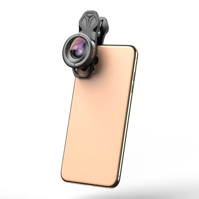 China Optical Glass+Aluminum Alloy+ABS High Quality Optical Glass Camera Lens No Deformation 195 Degree Fisheye Lens Universal Mobile Camera Fisheye Lens for sale