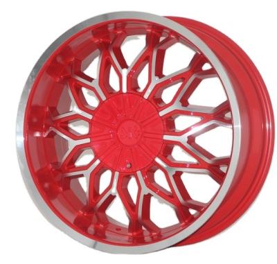 China Xinghui Aluminum Alloy Customized 20 22 Inch Red Hub Car Rims Off Road Alloy Wheels for sale