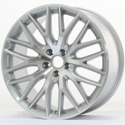 China Aluminum Alloy Rims 20 Inch For Audi Machine Face 5 Holes 5x112 20x9 Silver Car Alloy Wheels for sale