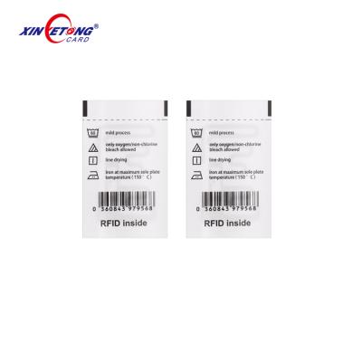 China Waterproof / Waterproof RFID Wash Care Apparel Label U8 RFID UHF Tag For Garment Clothes Inventory for sale