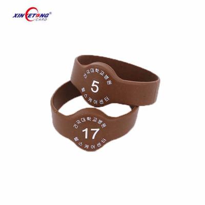 China Hot Sale Outdoor Activities Programmable Nfc RFID Wristband Eco - Friendly Silicone Wristbands for sale