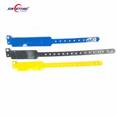 China 13.56MHZ 1K F08 RFID High Quality Disposable Waterproof/Waterproof PVC Medical Wristband for sale